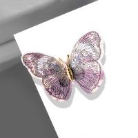 Zinc Alloy Brooches with Fiber plated for woman Sold By PC