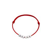 925 Sterling Silver Bangle Bracelet, with Wax Cord, plated, for woman, more colors for choice, Length:Approx 19 cm, Sold By PC