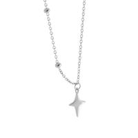 925 Sterling Silver Necklaces with 5CM extender chain plated for woman platinum color Length Approx 45 cm Sold By PC