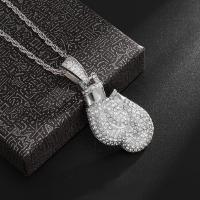 Zinc Alloy Jewelry Necklace fashion jewelry & micro pave cubic zirconia nickel lead & cadmium free Sold By PC