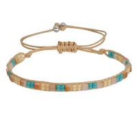 Glas Seed Beads Armbånd, med Terylene Cord & Krystal, folk stil & forskellige stilarter for valg & for kvinde, Længde Ca. 7-11 inch, Solgt af PC