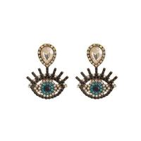Zinc Alloy Drop Earring with Crystal plated Bohemian style & for woman & with rhinestone 23-70mm Sold By Pair