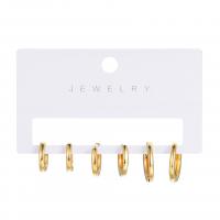 Brass Earring Set with Zinc Alloy plated & for woman & with rhinestone 5-20mm Sold By Set