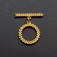 Brass Toggle Clasp, 18K gold plated, DIY, golden, nickel, lead & cadmium free, 25x20.80mm, Sold By PC