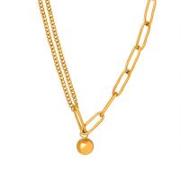 Titanstahl Halskette, mit Verlängerungskettchen von 5cm, Modeschmuck & für Frau, keine, Länge:42 cm, verkauft von PC