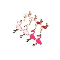 Zinc Alloy Enamel Pendants Bird gold color plated DIY Approx Sold By Bag