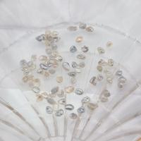 La Decoración de Uñas en 3D, Perlas cultivadas de agua dulce, Bricolaje & diverso tamaño para la opción, Blanco, Vendido por g