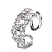 Kubisk Circonia Micro bane messing Ring, forgyldt, mode smykker & Micro Pave cubic zirconia & for kvinde, flere farver til valg, nikkel, bly & cadmium fri, Størrelse:7, Solgt af PC