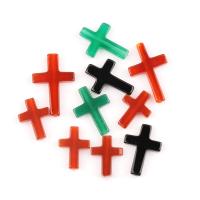 Koraliki agatowe, Agat, Krzyż, obyty, DIY & różnej wielkości do wyboru, dostępnych więcej kolorów, sprzedane przez Strand