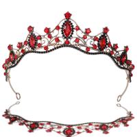 Bridal Tiaras Zinc Alloy gold color plated for bridal & for woman & with rhinestone 150mm Sold By PC