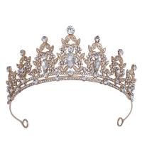 Bridal Tiaras Zinc Alloy plated for children & with rhinestone Sold By PC