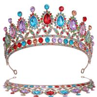 Bridal Tiaras, Tibetan Style, plated, for woman & with rhinestone, more colors for choice, 150x66mm, Sold By PC