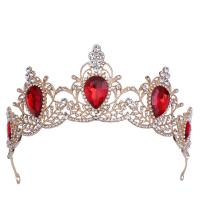 Bridal Tiaras, Tibetan Style, plated, for woman & with rhinestone, more colors for choice, 145x60mm, Sold By PC