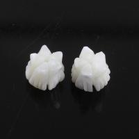 Prirodni Slatkovodni Shell perle, Top Shell, možete DIY, bijel, 8x7.60mm, Prodano By PC