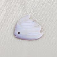 Shell Pendants Purple Shell Fish DIY purple Approx 0.6mm Sold By PC