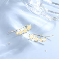 925 Sterling Silver Earring Hook Star plated for woman Sold By Pair