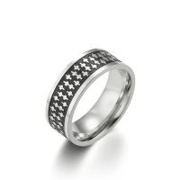 Titanium Steel Finger Ring, fashion jewelry & different size for choice & different styles for choice & for man, nickel, lead & cadmium free, Sold By PC
