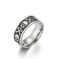 Ring Finger Titantium stali, biżuteria moda & różnej wielkości do wyboru & różne style do wyboru & dla człowieka, bez zawartości niklu, ołowiu i kadmu, sprzedane przez PC