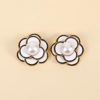 Jewelry Accessories Zinc Alloy with Plastic Pearl DIY & enamel nickel lead & cadmium free Sold By PC