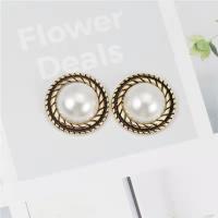 Hair Accessories DIY Findings Zinc Alloy with Plastic Pearl nickel lead & cadmium free Sold By PC