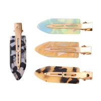 Acetate Alligator Hair Clip, with Tibetan Style, different styles for choice & for woman, 70mm, Sold By PC