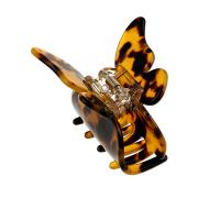Acetate Hair Claw Clip, Butterfly, fashion jewelry & for woman, more colors for choice, 50x45mm, Sold By PC