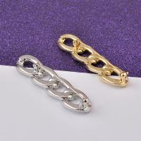 Fashion Brooch Jewelry, Brass, Unisex & hollow, more colors for choice, nickel, lead & cadmium free, 64x15mm, Sold By PC