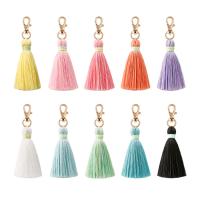 Hanging Ornaments Cotton Thread with Zinc Alloy fashion jewelry & for woman multi-colored Sold By Set