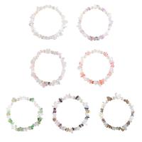 Bracelets quartz, Cristal naturel, avec fil élastique & perle d'eau douce cultivée, bijoux de mode & pour femme, plus de couleurs à choisir, 60mm, Vendu par brin
