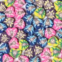 Polymer Ton Perlen , Herz, DIY, gemischte Farben, 10mm, ca. 1000PCs/Tasche, verkauft von Tasche