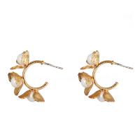 Zinc Alloy Drop Earrings with Plastic Pearl fashion jewelry & for woman nickel lead & cadmium free Sold By Pair