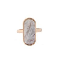 Zinc Alloy fingerring Setting, med Agate, mode smykker & for kvinde, nikkel, bly & cadmium fri, 17mm, Solgt af PC