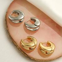 Messing Leverback Ohrring, Modeschmuck & für Frau, keine, frei von Nickel, Blei & Kadmium, 18x10mm, verkauft von Paar