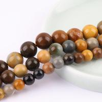 Achat Perlen, mit Chalzedon, rund, poliert, DIY & verschiedene Größen vorhanden, keine, verkauft per ca. 38 cm Strang