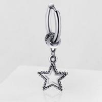 Titanium Steel  Earring Star Vacuum Ion Plating fashion jewelry & for woman original color nickel lead & cadmium free Sold By PC