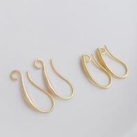 Brass Hook Earwire, real gold plated, DIY & different styles for choice, gold, 3x17mm, Sold By Pair