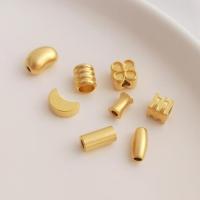 Grânulos de espaçador latão, cobre, banhado a ouro genuino, DIY & Vario tipos a sua escolha, dourado, vendido por PC