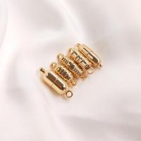 Brass Magnetic Clasp, real gold plated, DIY & different styles for choice, gold, Sold By PC