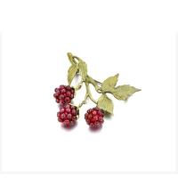 Zinc Alloy Brooches with Garnet Grape plated for woman purple Sold By PC