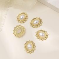 Hair Accessories DIY Findings Zinc Alloy with Plastic Pearl multifunctional & with rhinestone nickel lead & cadmium free Sold By PC