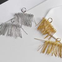 Tibetan Style Tassel Earring, plated, fashion jewelry & for woman, more colors for choice, 45x40mm, Sold By Pair