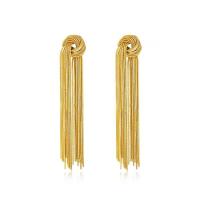 Tibetan Style Tassel Earring, plated, different styles for choice & for woman & with rhinestone, 20x80mm, Sold By Pair