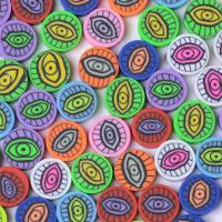 Koraliki z gliny polimerowej, Glina polimerowa, Płaskie koło, DIY, mieszane kolory, 10mm, około 1000komputery/torba, sprzedane przez torba