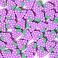Polymer Clay Beads Grape DIY purple 10mm Approx Sold By Bag