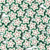 Polymer Ton Perlen , Sternfrucht, DIY, grün, 10mm, ca. 1000PCs/Tasche, verkauft von Tasche