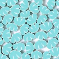 Polimero-Clay-Beads, argilla polimero, DIY, blu chiaro, 10mm, Appross. 1000PC/borsa, Venduto da borsa