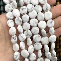 Gemstone Jewelry Beads, Natural Stone, Flat Round, DIY & different materials for choice, more colors for choice, Sold By Strand