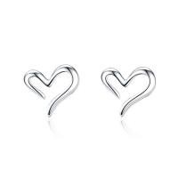 925 Sterling Silver Stud Earrings plated fashion jewelry & for woman nickel lead & cadmium free 7.5mm Sold By Pair
