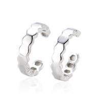 925 Sterling Silver Earring Clip plated fashion jewelry & for woman nickel lead & cadmium free 2.7mm Sold By Pair