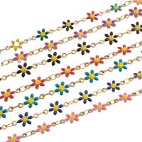 Stainless Steel Jewelry Bracelet, 304 Stainless Steel, fashion jewelry & for woman & enamel, more colors for choice, 6.50x2.50mm, Sold Per Approx 8.54 Inch Strand
